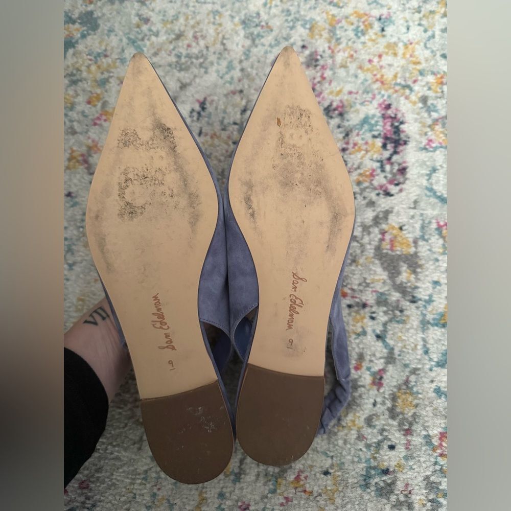 Sam Edelman Lavender Suede Slingback Flats - Picture 3 of 3